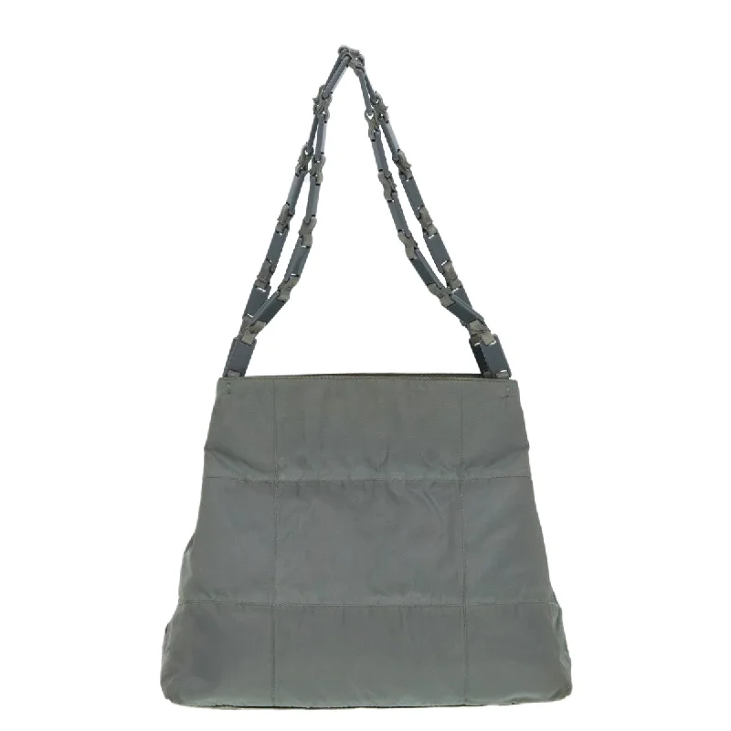 Women's Tote Bag with Inner Compartments in Gray for Organizing Everyday EssentialsMedium - Sized Canvas Tote Bag in Navy Blue with Striped Pattern for a Nautical - Inspired LookPrada Tessuto  Synthetic Tote Bag (Pre-Owned)