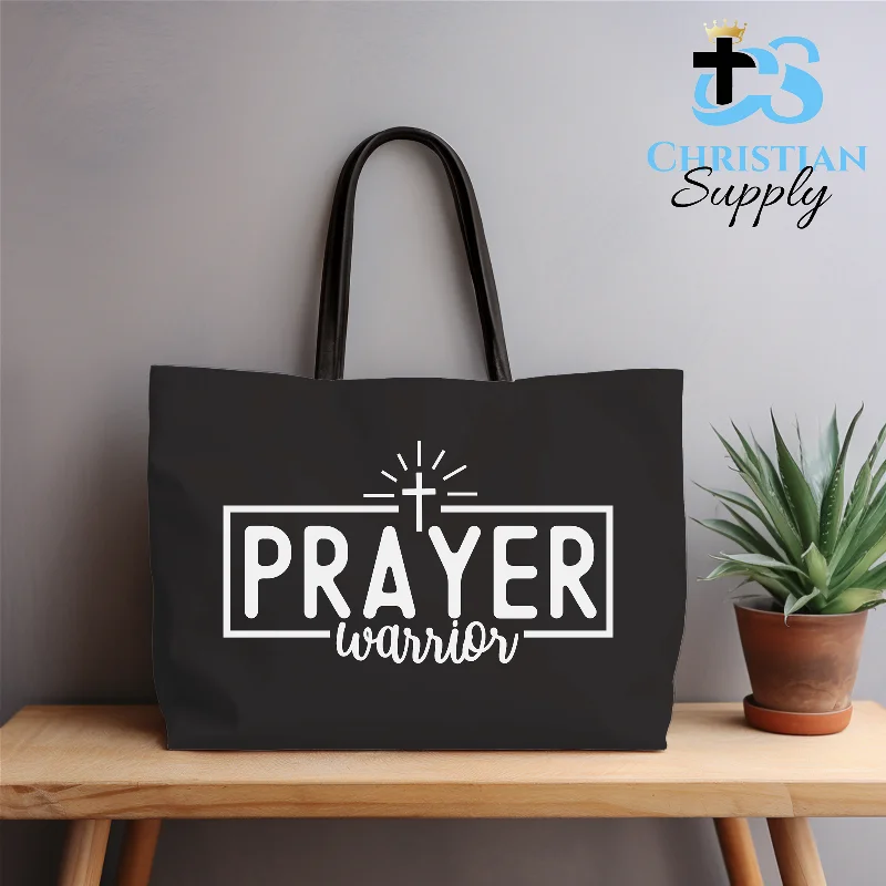 Women's Tote Bag with Magnetic Closure in Orange for Easy Access on the GoPrayer Warrior 4 Tote Bag