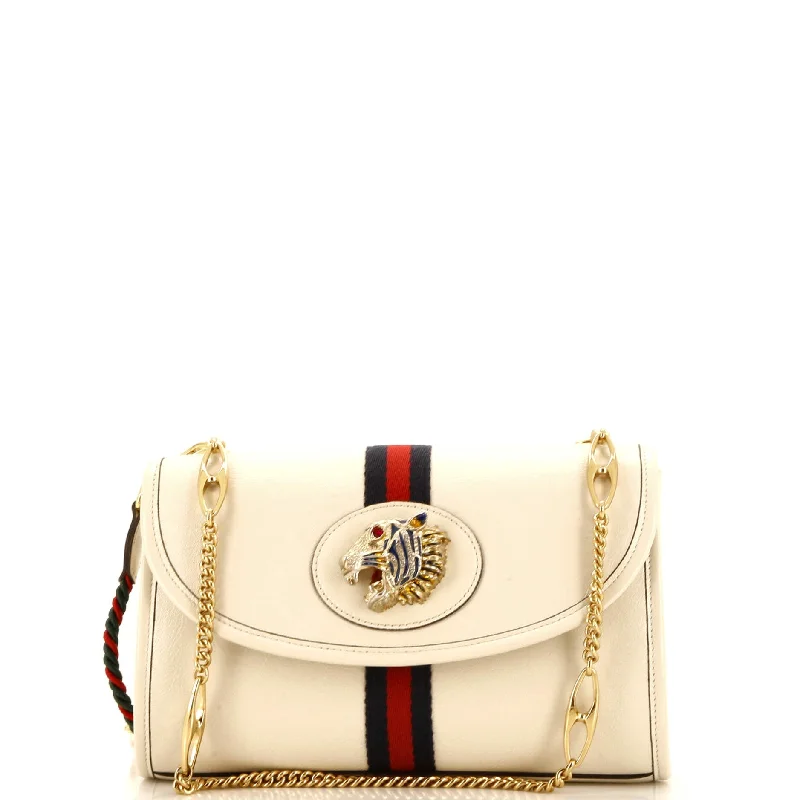 Rajah Web Chain Shoulder Bag Leather Small