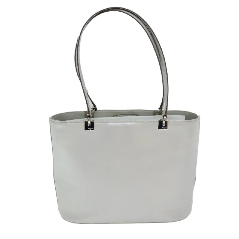 Faux Fur - Trimmed Tote Bag in White for a Cozy Winter LookTote Bag with RFID - Blocking Pocket in Black for Protecting Your Cards and InformationSalvatore Ferragamo  Leather Tote Bag (Pre-Owned)
