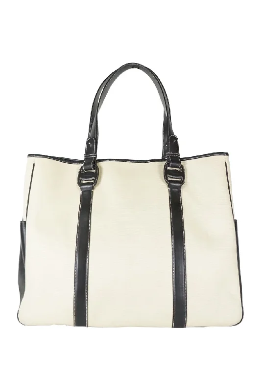 Oversized Jute Tote Bag in Natural Color with Rope Handles for a Beach Vacation[WB3171] Salvatore Ferragamo | Tote Bag
