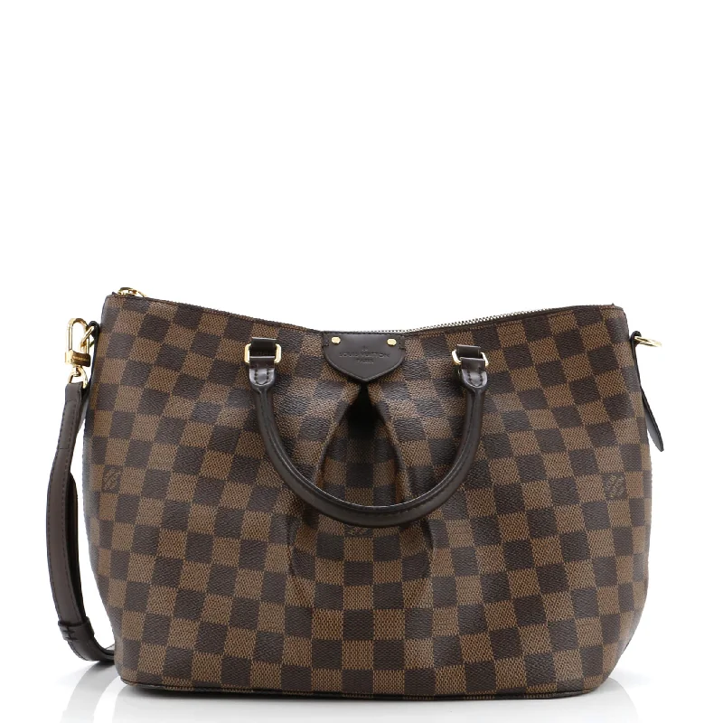 Printed Silk Shoulder Bag in Red for a Pop of ColorSiena Handbag Damier MM