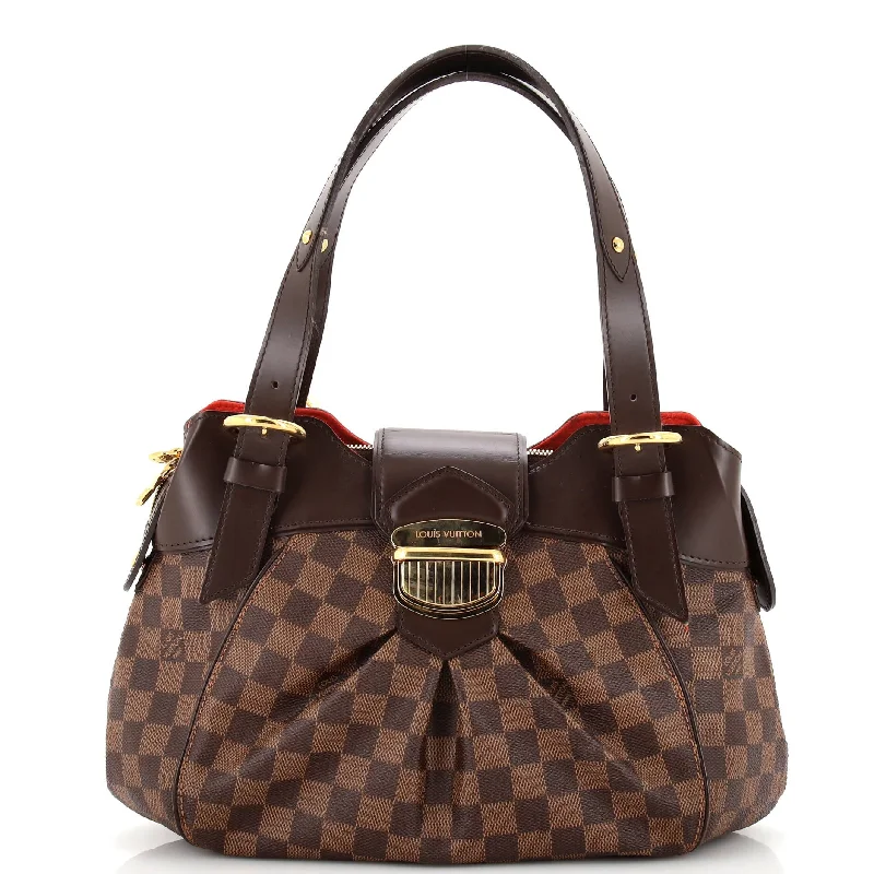 Vegan Leather Shoulder Bag in Gray for Ethical Fashion LoversSistina Handbag Damier PM
