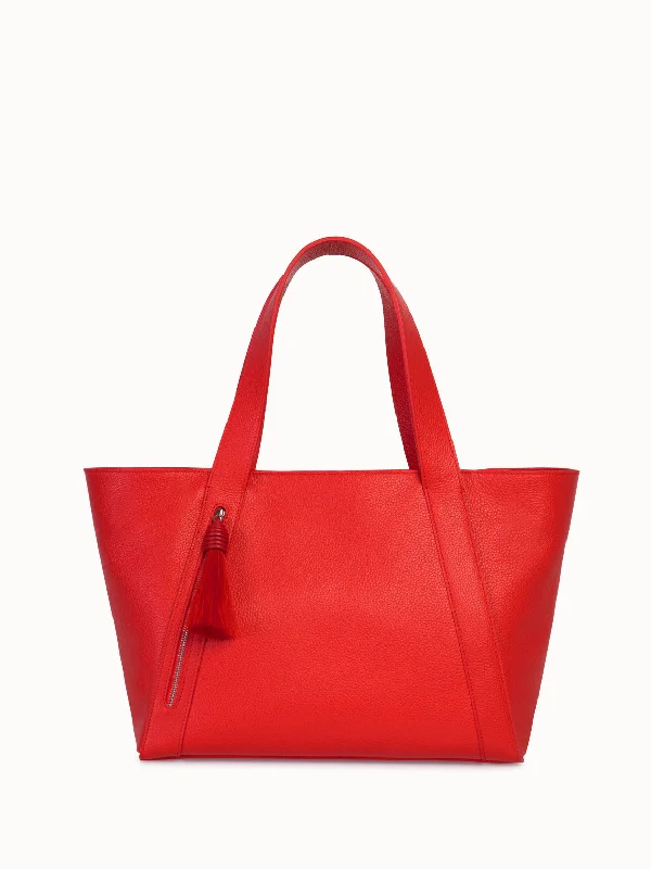 Women's Tote Bag with Magnetic Closure in Orange for Easy Access on the GoAlexa Small Zip Tote