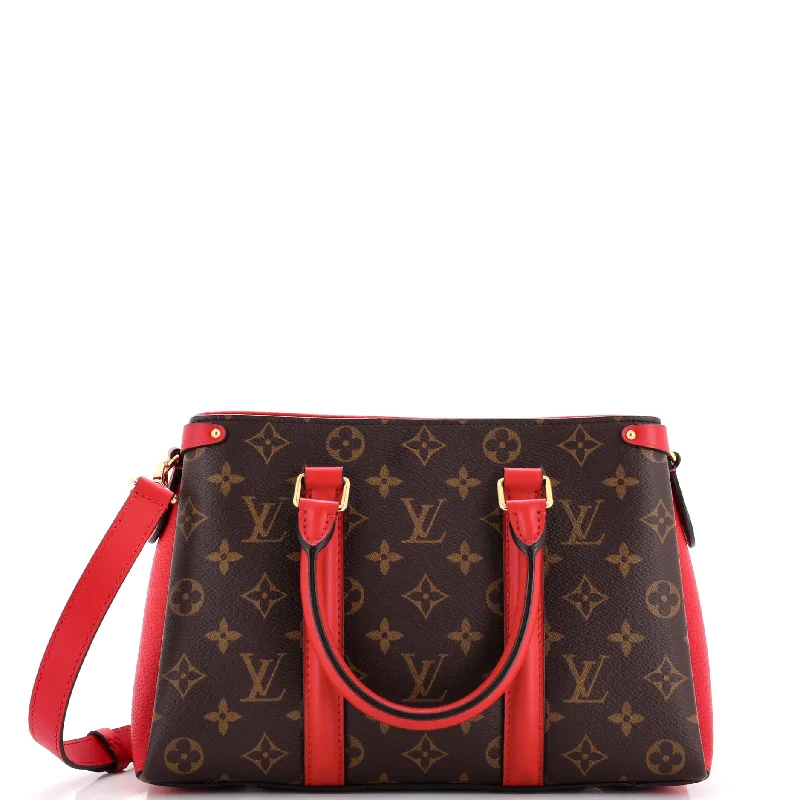 Metallic Tote Bag in Rose Gold with Chain Handles for a Glamorous Night OutSoufflot Tote Monogram Canvas with Leather BB