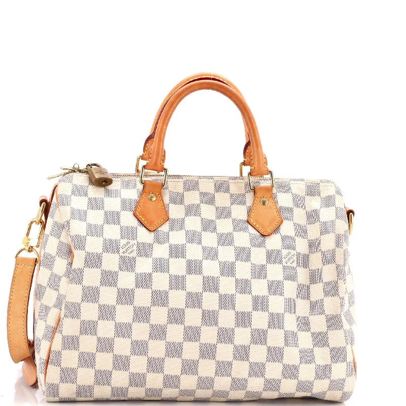 Shoulder Bag with Geometric Pattern in Multicolor for a Contemporary StyleSpeedy Bandouliere Bag Damier 30