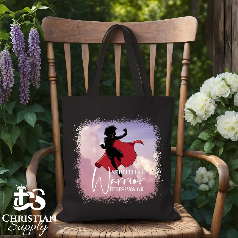 Women's Printed Tote Bag in Floral Patterns for a Spring - Themed Shopping TripSpiritual Warrior Woman Tote Bag