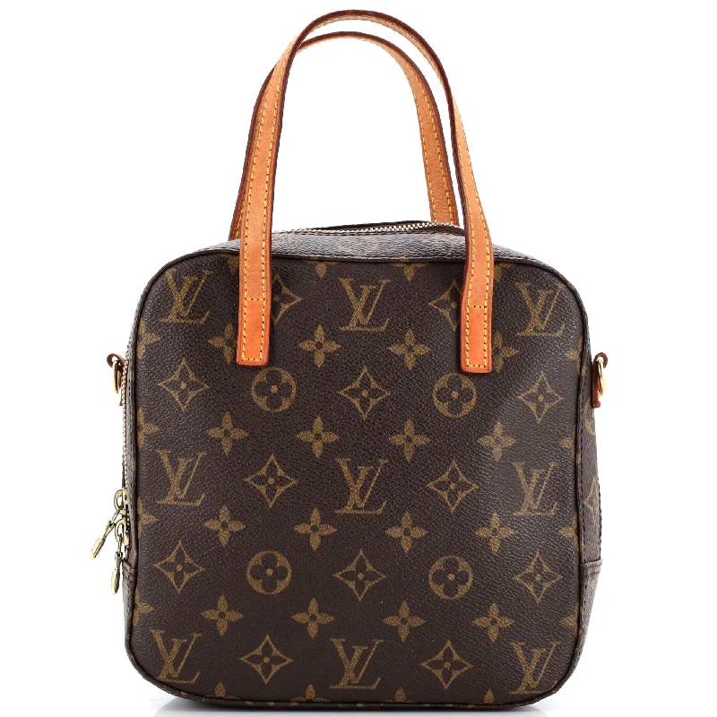 Metallic Shoulder Bag in Gold for Special OccasionsSpontini Handbag Monogram Canvas