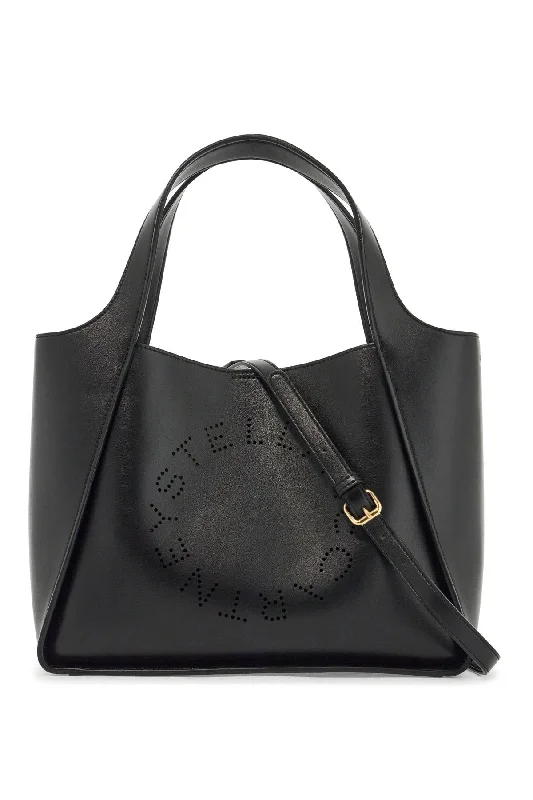 Large Capacity Genuine Leather Women's Tote Bag in Black for Work and CommutingMedium - Sized Canvas Tote Bag in Navy Blue with Striped Pattern for a Nautical - Inspired LookStella Mccartney Women's Stella Logo Tote Bag
