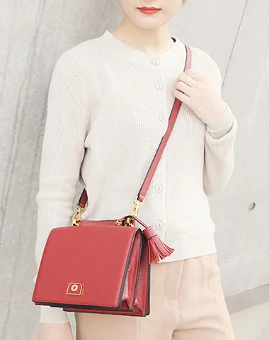Women's Shoulder Bag with Floral Embroidery in Purple for Spring WalksStylish LEATHER WOMENs Handbag SHOULDER BAGs Purse FOR WOMEN