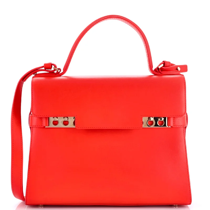 Pvc Shoulder Bag in Clear with Glitter for a Fun and Modern LookTempete Top Handle Bag Leather MM