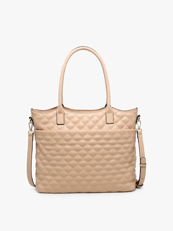 Linen Tote Bag in Natural Beige with Braided Details for a Rustic Summer EnsembleFaux Fur - Trimmed Tote Bag in White for a Cozy Winter LookTessa Quilted Tote In Sand Linen Tote Bag in Natural Beige with Braided Details for a Rustic Summer EnsembleFaux Fur - Trimmed Tote Bag in White for a Cozy Winter LookTessa Quilted Tote In Sand