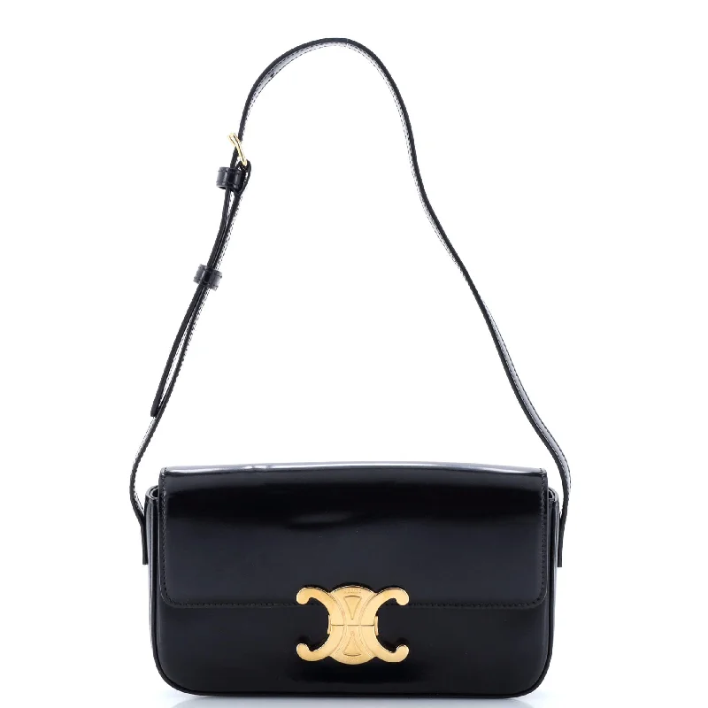 Triomphe East-West Shoulder Bag Smooth Calfskin
