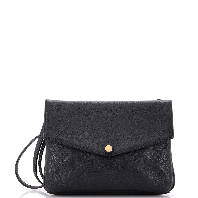 Suede Shoulder Bag in Pink with Tassel Accents for Casual OutingsTwice Handbag Monogram Empreinte Leather