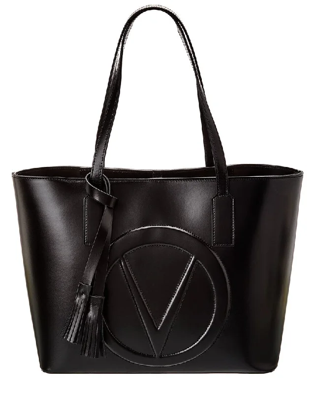 Tote Bag with Adjustable Shoulder Strap in Olive Green for Comfortable CarryingValentino by Mario Valentino Soho Broderie Leather Tote