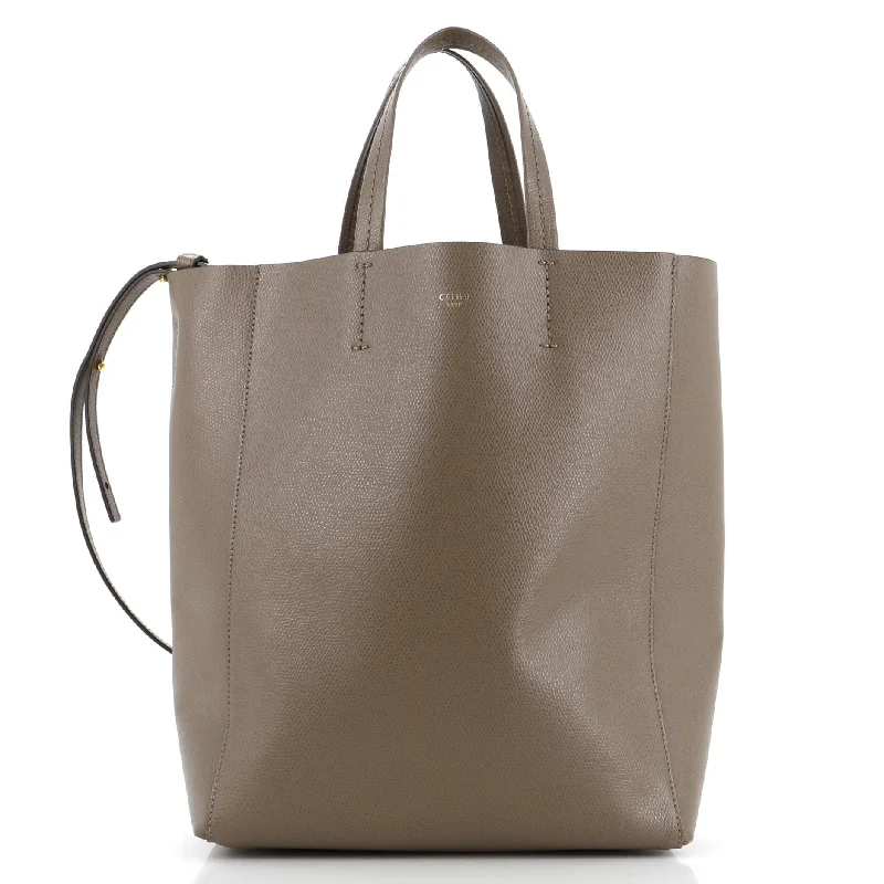 Tote Bag with RFID - Blocking Pocket in Black for Protecting Your Cards and InformationVertical Cabas Tote Grained Calfskin Small