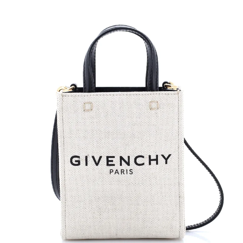 Metallic Tote Bag in Rose Gold with Chain Handles for a Glamorous Night OutVertical G-Tote Canvas Mini