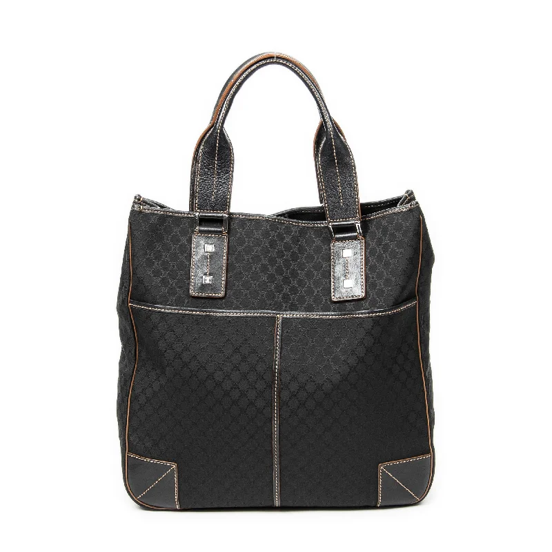 Tote Bag with RFID - Blocking Pocket in Black for Protecting Your Cards and InformationVertical Tote