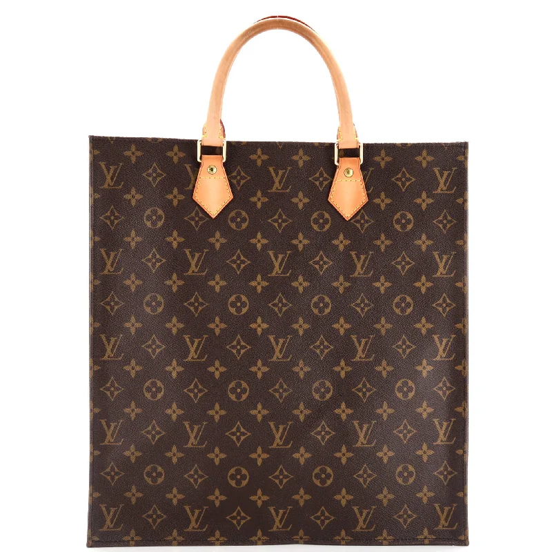 Women's Printed Tote Bag in Floral Patterns for a Spring - Themed Shopping TripVintage Sac Plat Bag Monogram Canvas