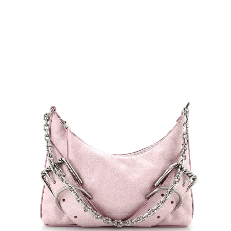 Metallic Shoulder Bag in Gold for Special OccasionsVoyou Boyfriend Chain Shoulder Bag Aged Leather Small