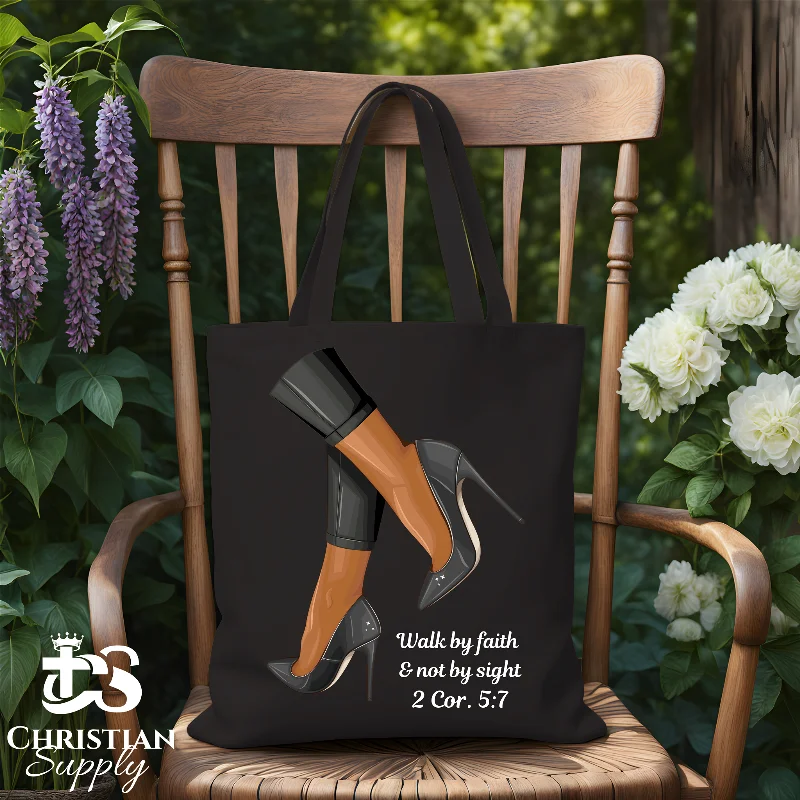 Quilted Tote Bag in Cream with Silver Hardware for a Classic and Sophisticated StyleWalk by Faith & Not by Sight Heel 3 Tote Bag