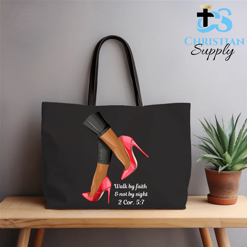 Geometric - Printed Tote Bag in Multicolor for a Contemporary and Trendy OutfitWalk by Faith & Not by Sight Heel Tote Bag