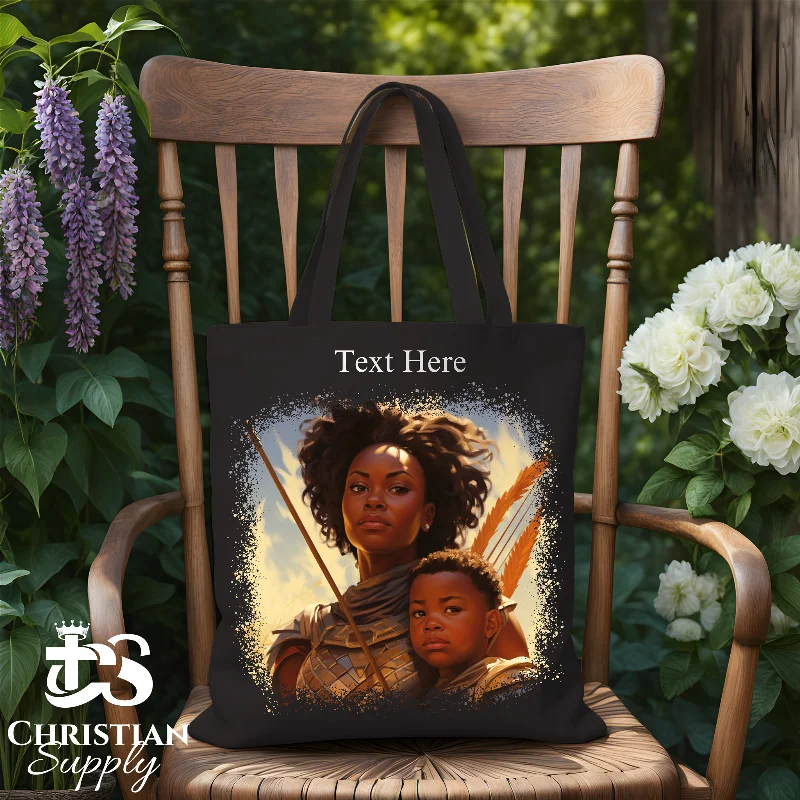 Women's Printed Tote Bag in Floral Patterns for a Spring - Themed Shopping TripWarrior Mother Tote Bag Women's Printed Tote Bag in Floral Patterns for a Spring - Themed Shopping TripWarrior Mother Tote Bag