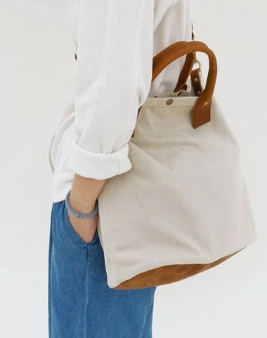 Large Capacity Genuine Leather Women's Tote Bag in Black for Work and CommutingWhite Gray Canvas Tote Bags Canvas Messenger Handbag Womens Canvas Shoulder Tote Bag for Men