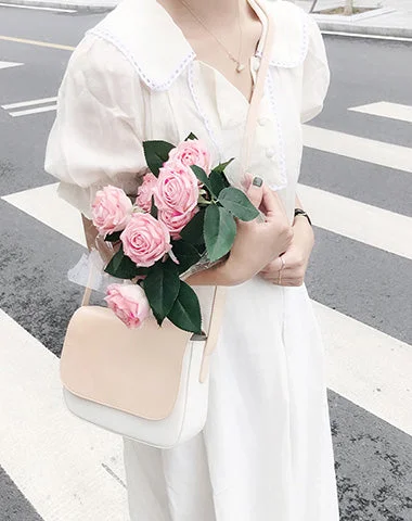 Pvc Shoulder Bag in Clear with Glitter for a Fun and Modern LookWhite LEATHER WOMEN SMALL SHOULDER BAG FOR WOMEN