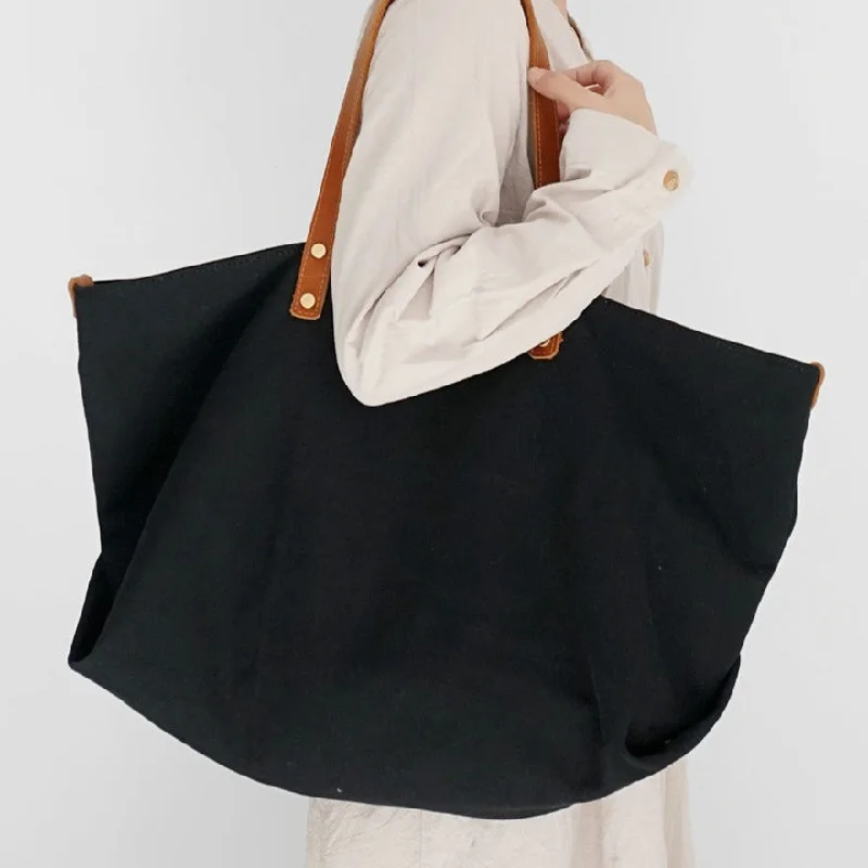 Waterproof Tote Bag in Yellow for Outdoor Activities in Wet WeatherWomen Black Canvas Large Shopper Totes Bag Black Canvas Tote Shoulder Bag Handbag for Mens