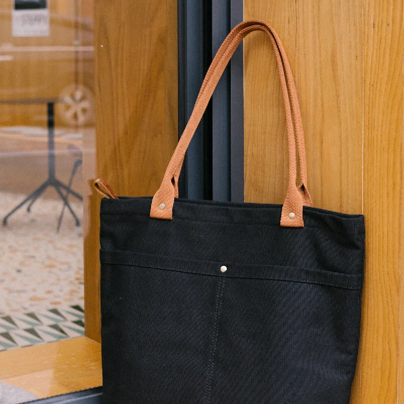 Monogrammed Tote Bag in Brown Leather with Personalized Initials for a Custom and Elegant TouchWomen Black&Khaki Canvas Shopper Tote Bags Canvas Tote Shoulder Bag Handbag for Mens