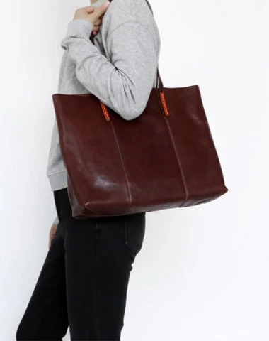 Women's Tote Bag with Inner Compartments in Gray for Organizing Everyday EssentialsWomens Coffee Leather Tote Purse Horizontal Tote Shopper Shoulder Bag for Ladies