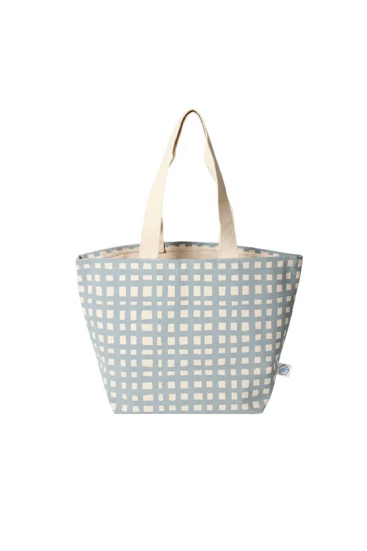Medium - Sized Canvas Tote Bag in Navy Blue with Striped Pattern for a Nautical - Inspired LookLinen Tote Bag in Natural Beige with Braided Details for a Rustic Summer EnsembleWomen's Grid Wide Tote Bag In Steel Medium - Sized Canvas Tote Bag in Navy Blue with Striped Pattern for a Nautical - Inspired LookLinen Tote Bag in Natural Beige with Braided Details for a Rustic Summer EnsembleWomen's Grid Wide Tote Bag In Steel