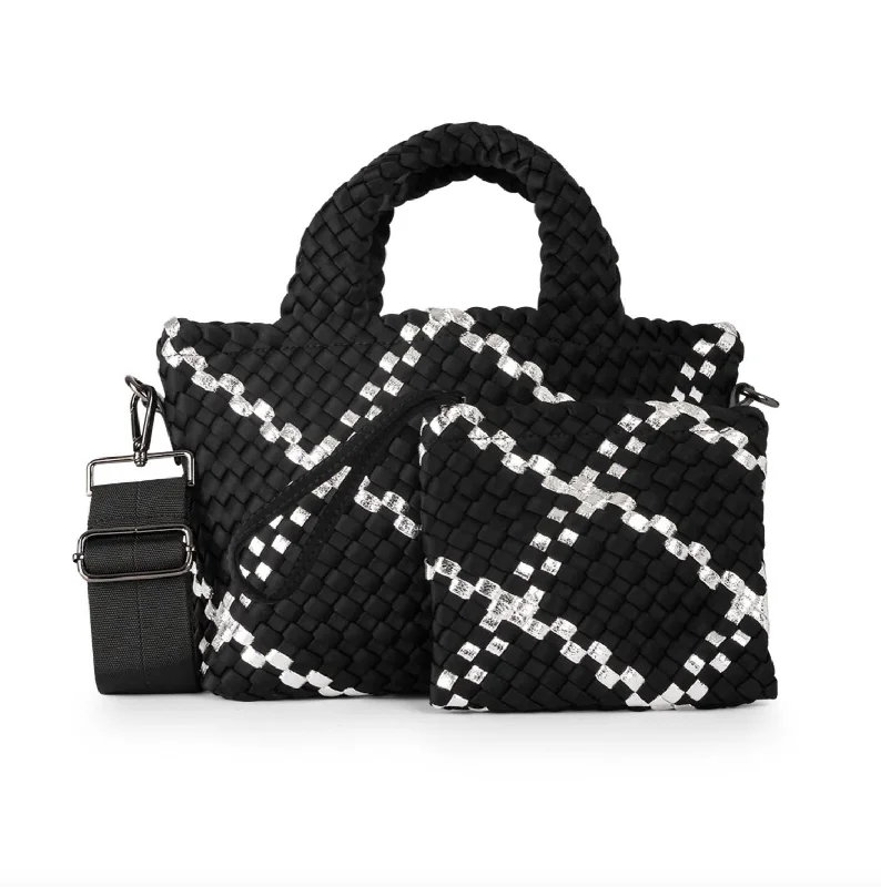 Women's Printed Tote Bag in Floral Patterns for a Spring - Themed Shopping TripTote Bag with RFID - Blocking Pocket in Black for Protecting Your Cards and InformationWomen's Mark Woven Tote In Uptown Women's Printed Tote Bag in Floral Patterns for a Spring - Themed Shopping TripTote Bag with RFID - Blocking Pocket in Black for Protecting Your Cards and InformationWomen's Mark Woven Tote In Uptown