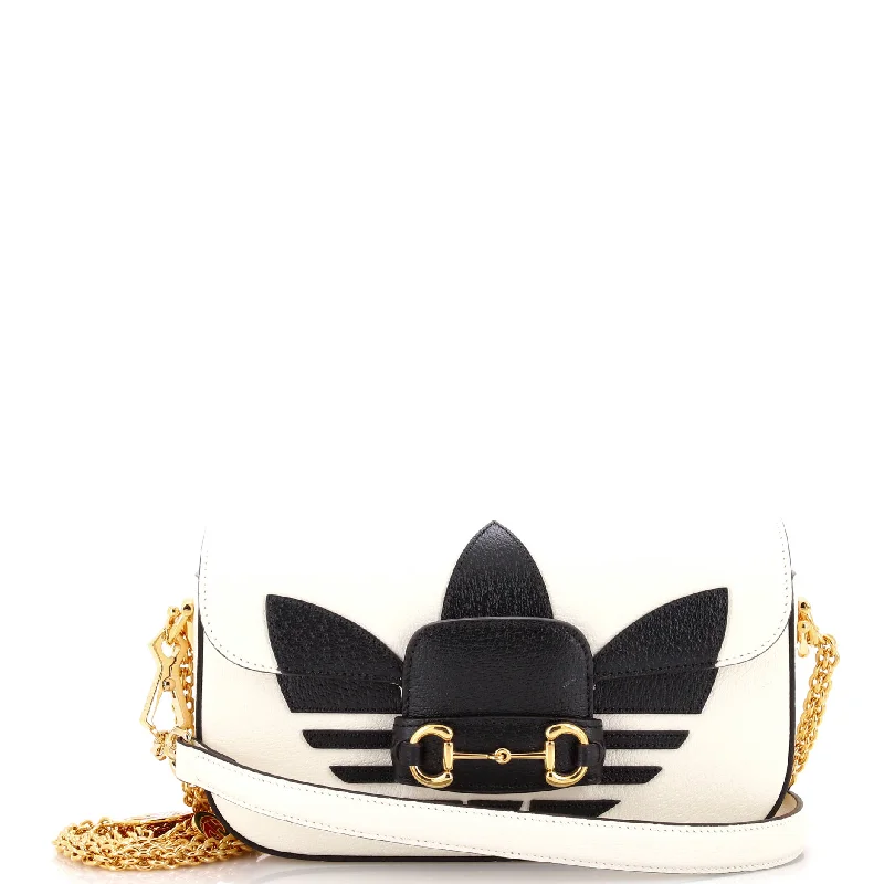Canvas and Leather Combo Shoulder Bag in Tan for a Rustic Lookx Adidas Horsebit 1955 Shoulder Bag Leather East West