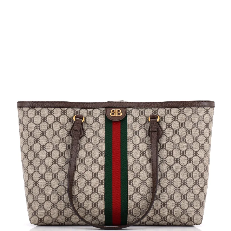 Quilted Tote Bag in Cream with Silver Hardware for a Classic and Sophisticated Stylex Gucci The Hacker Project Tote BB Coated Canvas Medium