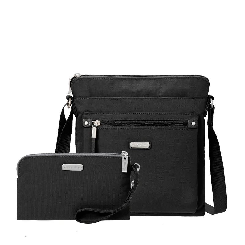 Women's Crossbody Bag with RFID - Blocking Pocket in Black for Safe Travelbaggallini Go Bagg Crossbody Bag with RFID Wristlet Women's Crossbody Bag with RFID - Blocking Pocket in Black for Safe Travelbaggallini Go Bagg Crossbody Bag with RFID Wristlet