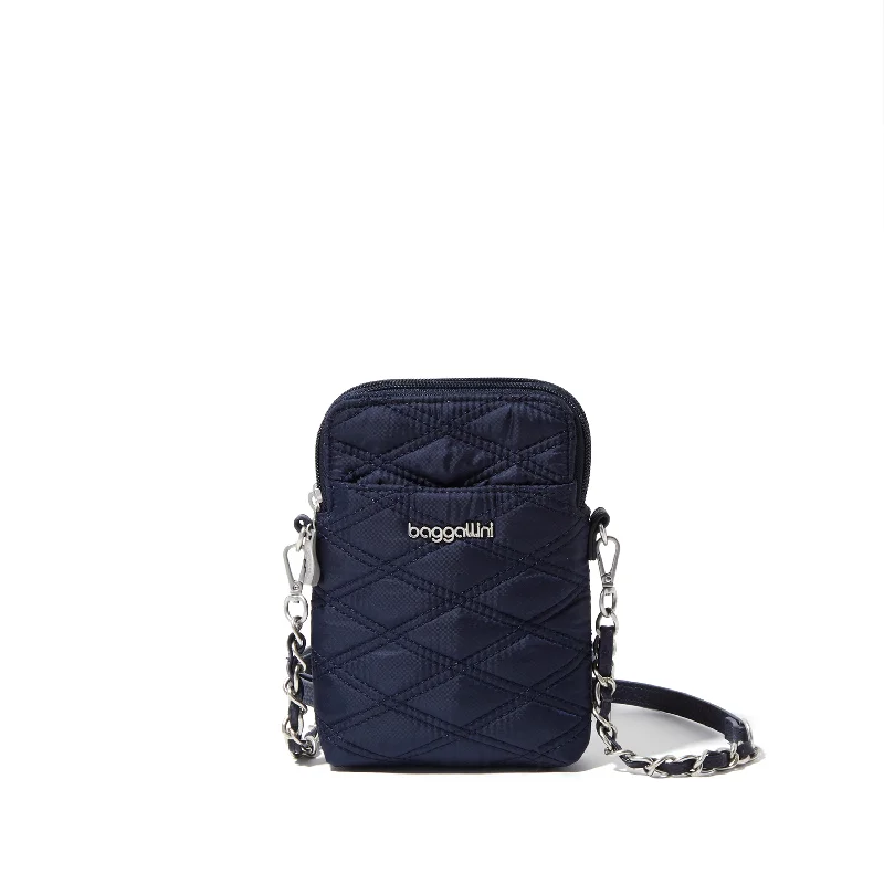 Embroidered Silk Crossbody Bag in Purple for Formal Events and Weddingsbaggallini Women's Take Two RFID Bryant Crossbody Bag With Chain Embroidered Silk Crossbody Bag in Purple for Formal Events and Weddingsbaggallini Women's Take Two RFID Bryant Crossbody Bag With Chain