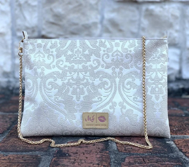 Women's Mini Crossbody Bag in Pink Velvet with Rhinestone Accents for Girls' Nights OutBridal Crossbody Bag In Pearl Women's Mini Crossbody Bag in Pink Velvet with Rhinestone Accents for Girls' Nights OutBridal Crossbody Bag In Pearl