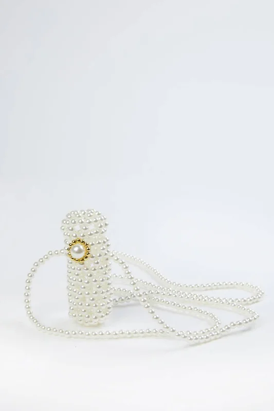 Straw Crossbody Bag in Natural Color for Beach Vacations and Summer DaysCherry Lipstick Purse In Ivory