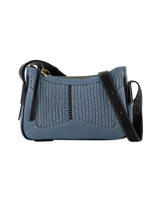 Women's Crossbody Bag with Magnetic Closure in White for Quick AccessHana Crossbody Bag - See By Chloé - Cotton - Denim Women's Crossbody Bag with Magnetic Closure in White for Quick AccessHana Crossbody Bag - See By Chloé - Cotton - Denim