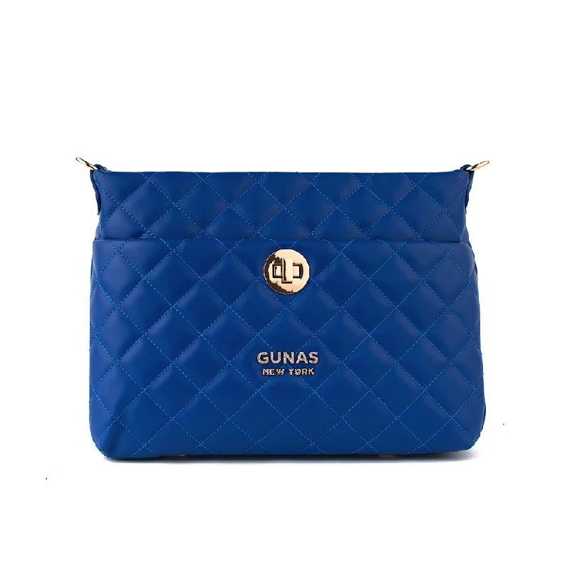 Leather - Trimmed Denim Crossbody Bag in Blue for a Vintage - Inspired LookKoi