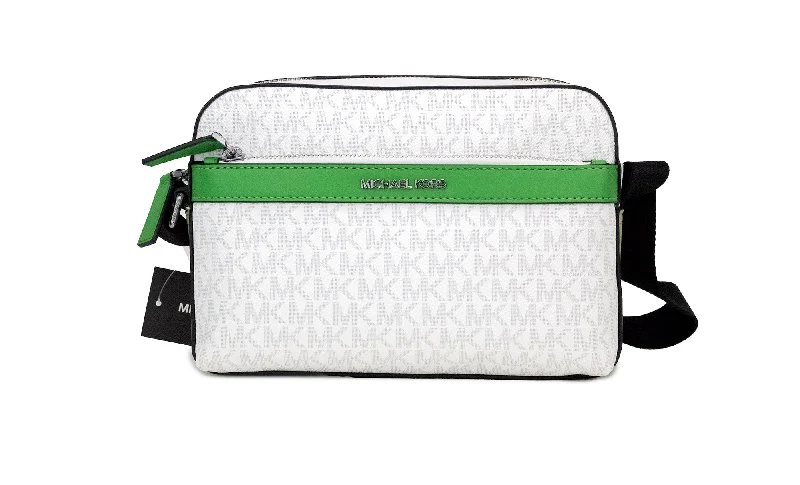 Women's Crossbody Bag with RFID - Blocking Pocket in Black for Safe TravelMichael Kors Cooper Small Bright  Palm Signature PVC Utility Crossbody Women's Bag