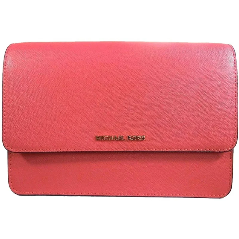 Women's Crossbody Bag with Zippered Pocket on the Back in Red for SecurityMichael Kors Crossbodies Gusset Crossbody