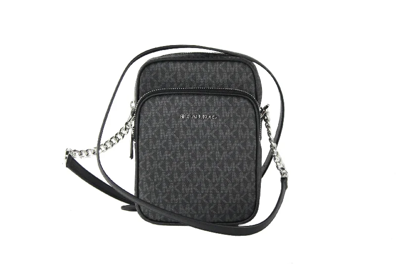 Women's Crossbody Bag with RFID - Blocking Pocket in Black for Safe TravelMichael Kors Medium Signature Leather North South Chain Crossbody Handbag Women's Women's Crossbody Bag with RFID - Blocking Pocket in Black for Safe TravelMichael Kors Medium Signature Leather North South Chain Crossbody Handbag Women's