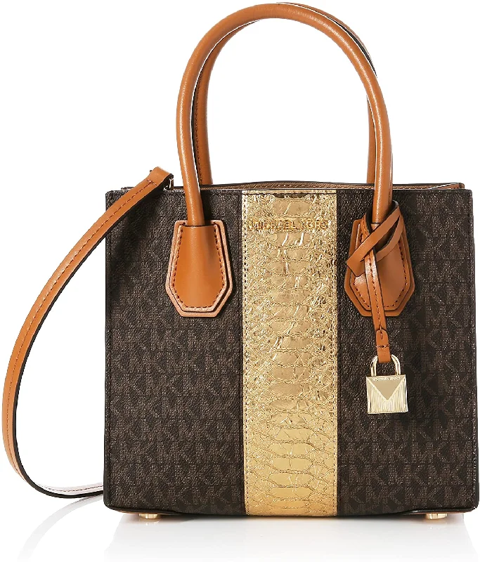 Metallic Crossbody Bag in Silver for New Year's Eve and Special CelebrationsMichael Kors Mercer Kors Studio Messenger Bag