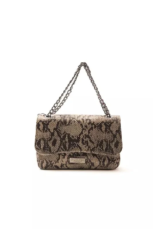 Embroidered Silk Crossbody Bag in Purple for Formal Events and WeddingsPompei Donatella Elegant Python Print Leather Crossbody Women's Bag Embroidered Silk Crossbody Bag in Purple for Formal Events and WeddingsPompei Donatella Elegant Python Print Leather Crossbody Women's Bag