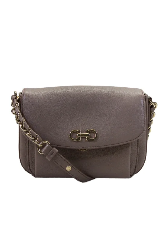 Embroidered Silk Crossbody Bag in Purple for Formal Events and WeddingsSalvatore Ferragamo Womens Gancini Flap Grain Leather Crossbody Handbag Brown Embroidered Silk Crossbody Bag in Purple for Formal Events and WeddingsSalvatore Ferragamo Womens Gancini Flap Grain Leather Crossbody Handbag Brown
