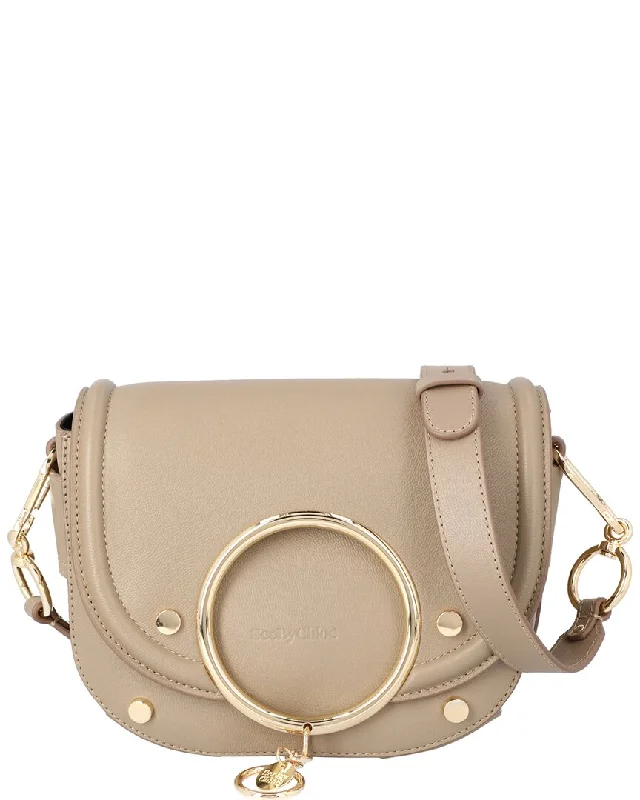 Medium - sized Canvas Crossbody Bag in Beige with Floral Print for Spring OutingsSee by Chloé Leather Crossbody Medium - sized Canvas Crossbody Bag in Beige with Floral Print for Spring OutingsSee by Chloé Leather Crossbody