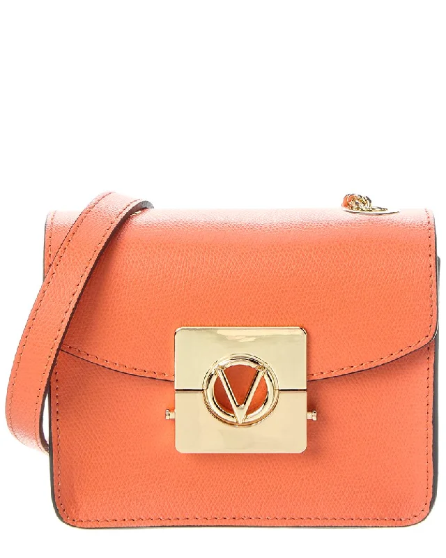 Metallic Crossbody Bag in Silver for New Year's Eve and Special CelebrationsValentino by Mario Valentino Bijou Leather Crossbody